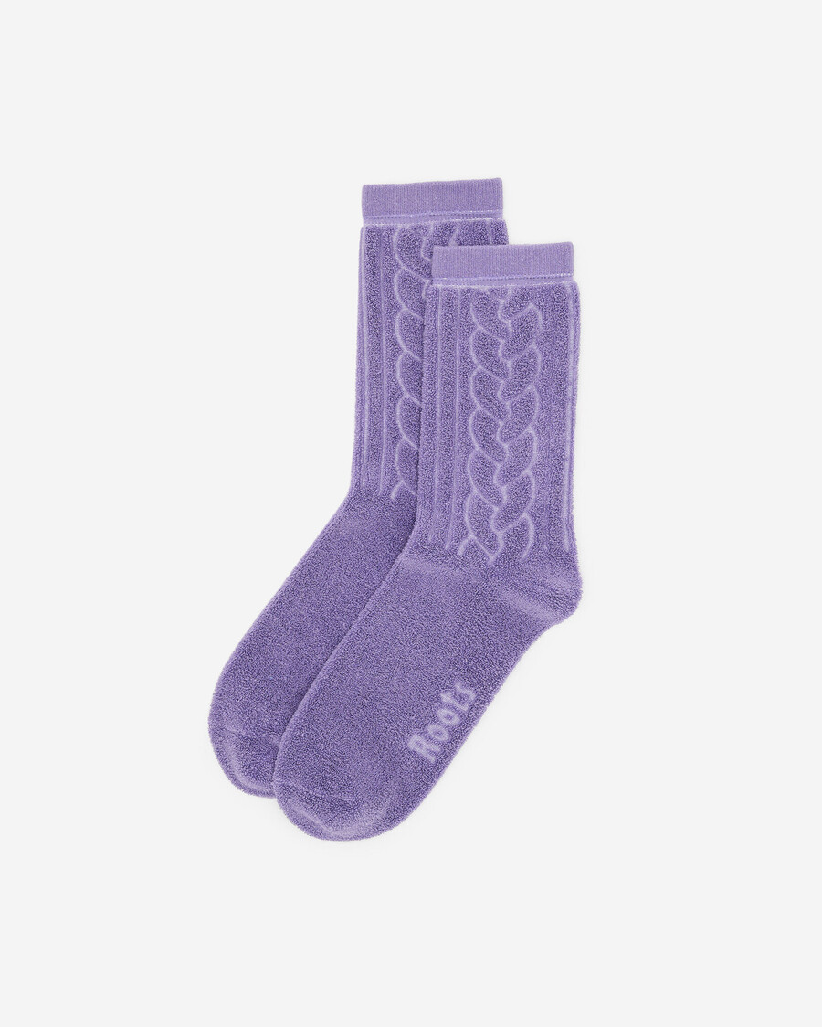gemütliche stricksocke für erwachsene