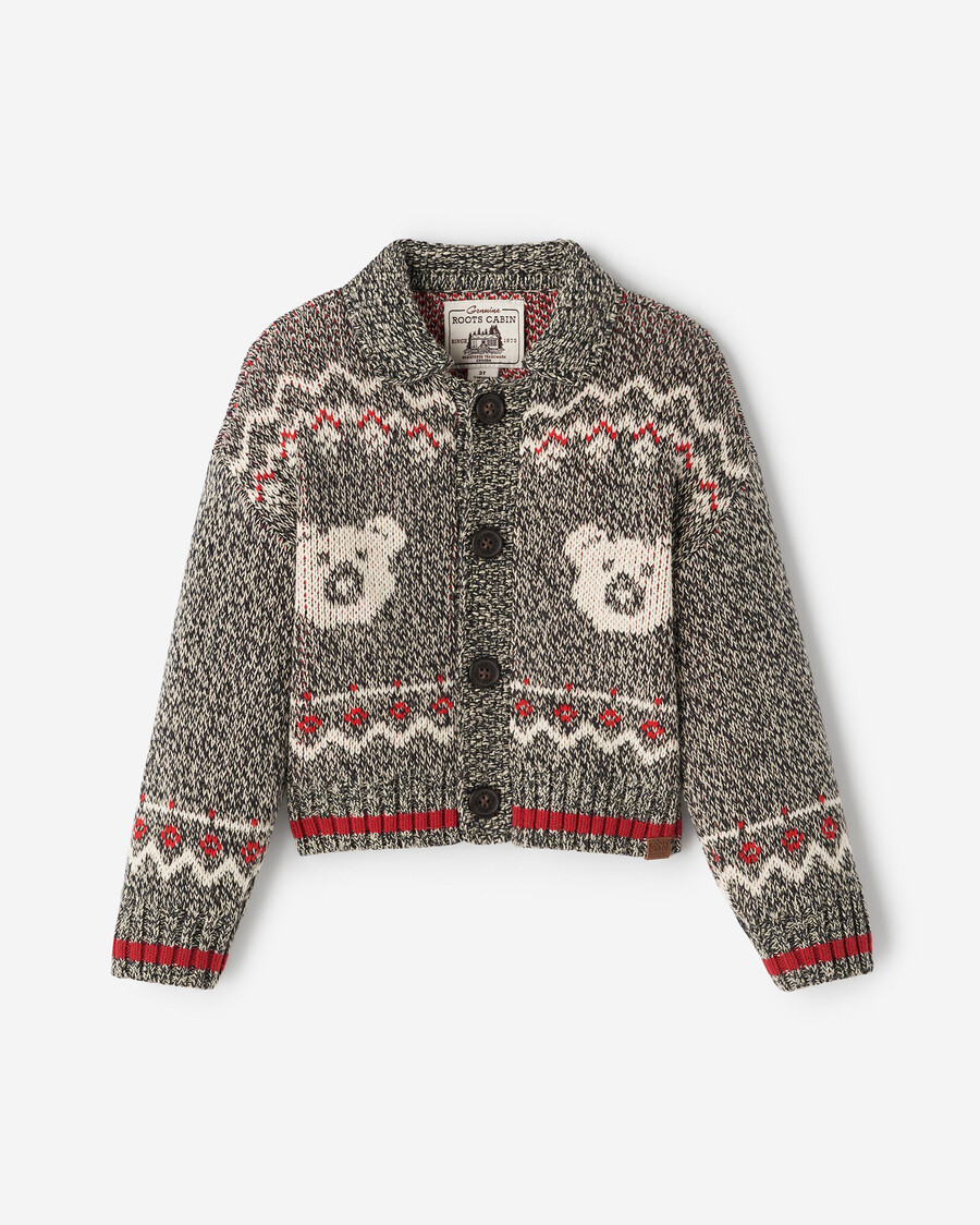 kleinkind-hütte fair-isle-strickjacke