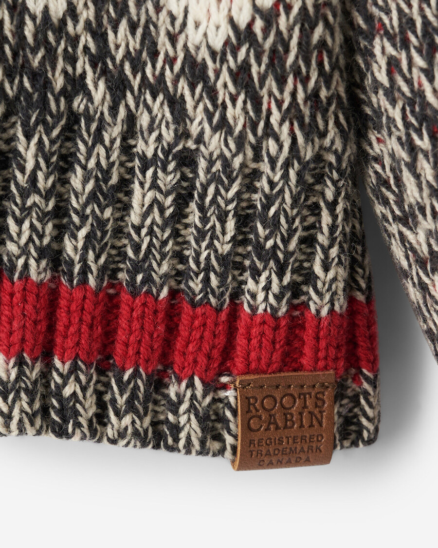 kleinkind-hütte fair-isle-strickjacke