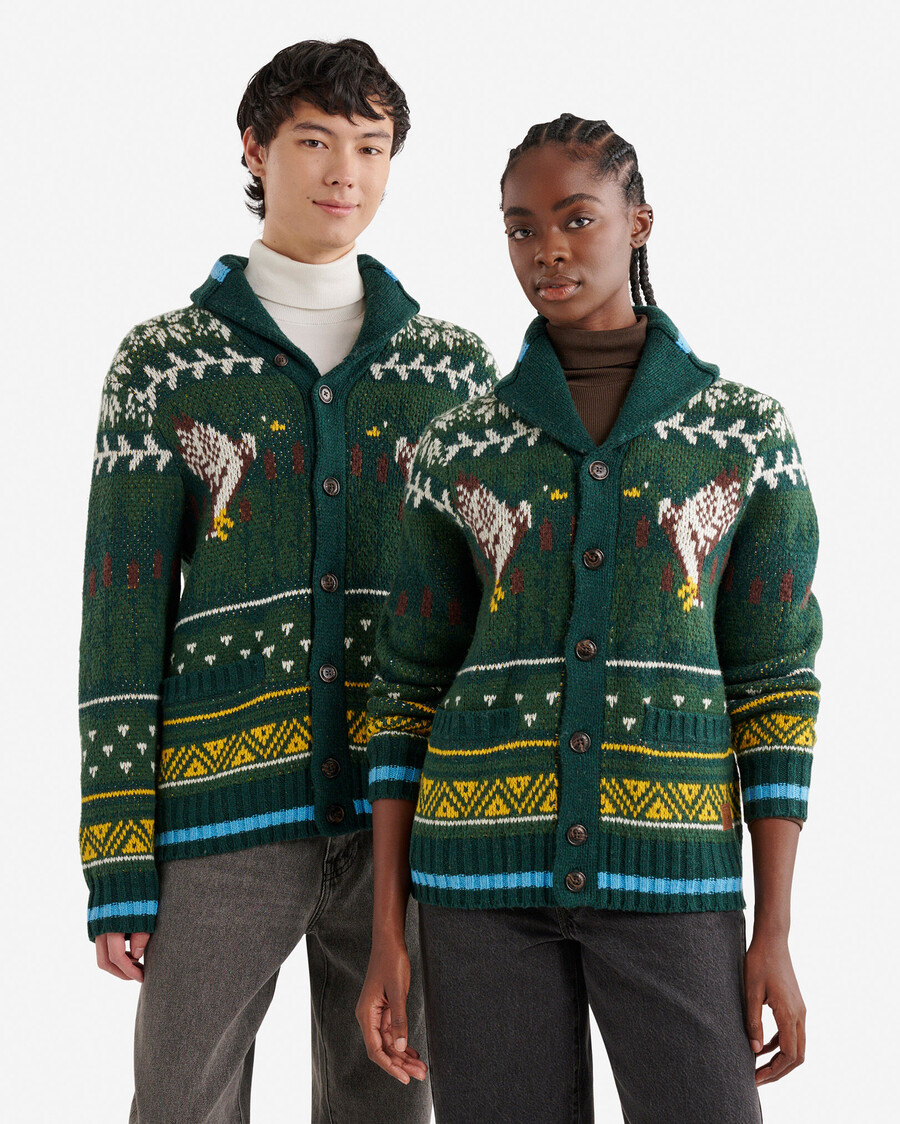cabin-schal fair-isle-cardigan