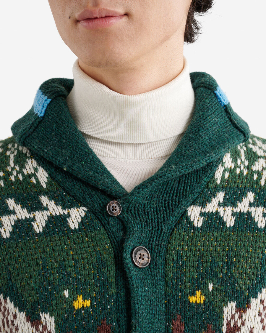cabin-schal fair-isle-cardigan
