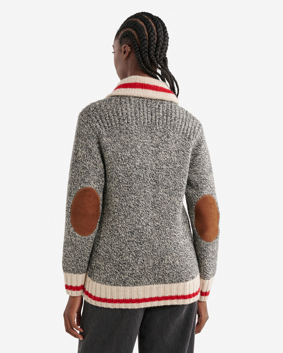 heritage cabin schal-strickjacke