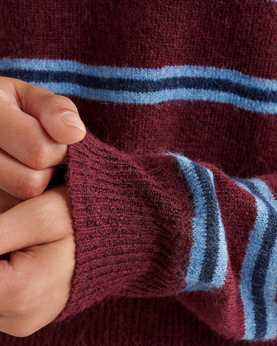 olivia stripe crew sweater