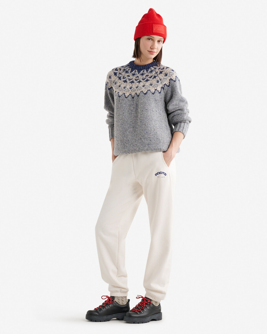 oversized fair isle pullover