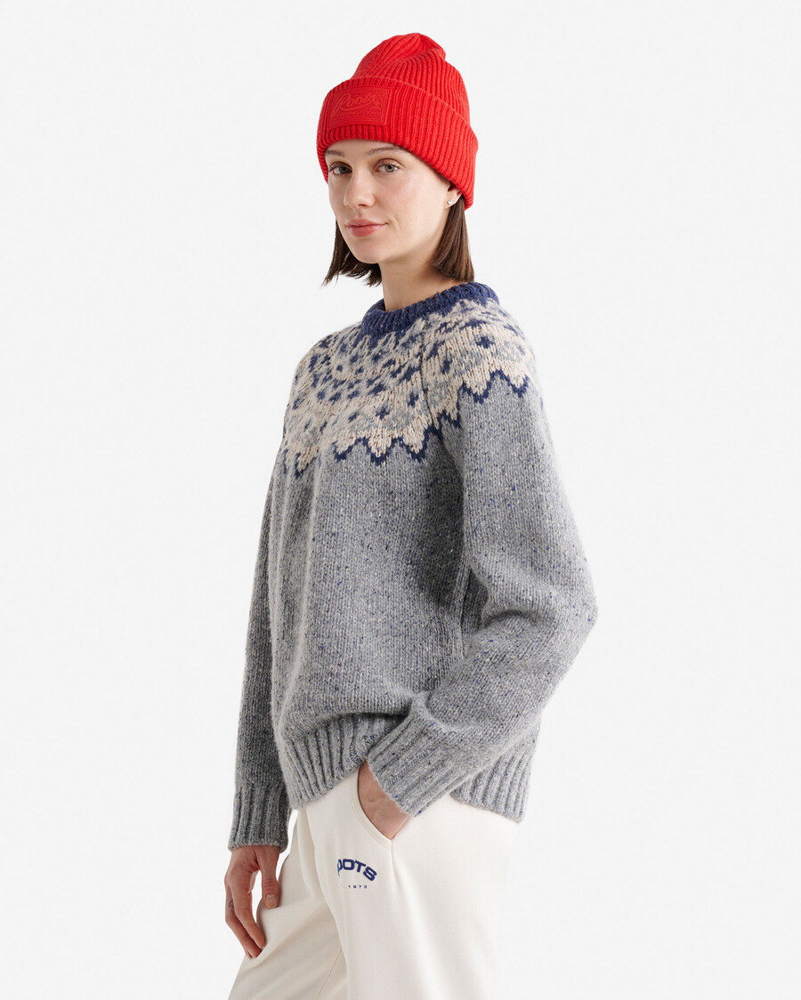oversized fair isle pullover