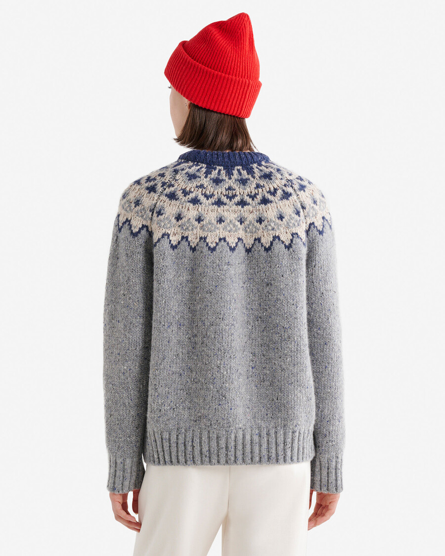 oversized fair isle pullover