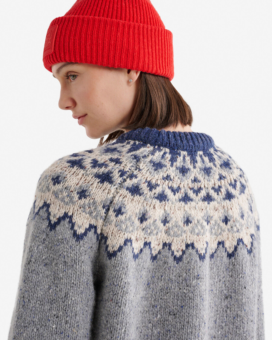 oversized fair isle pullover