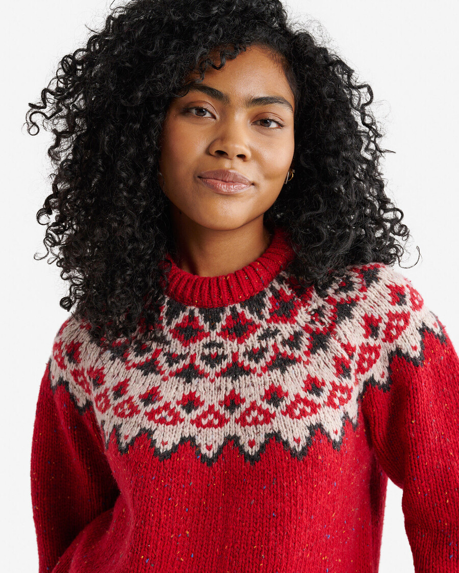 oversized fair isle pullover