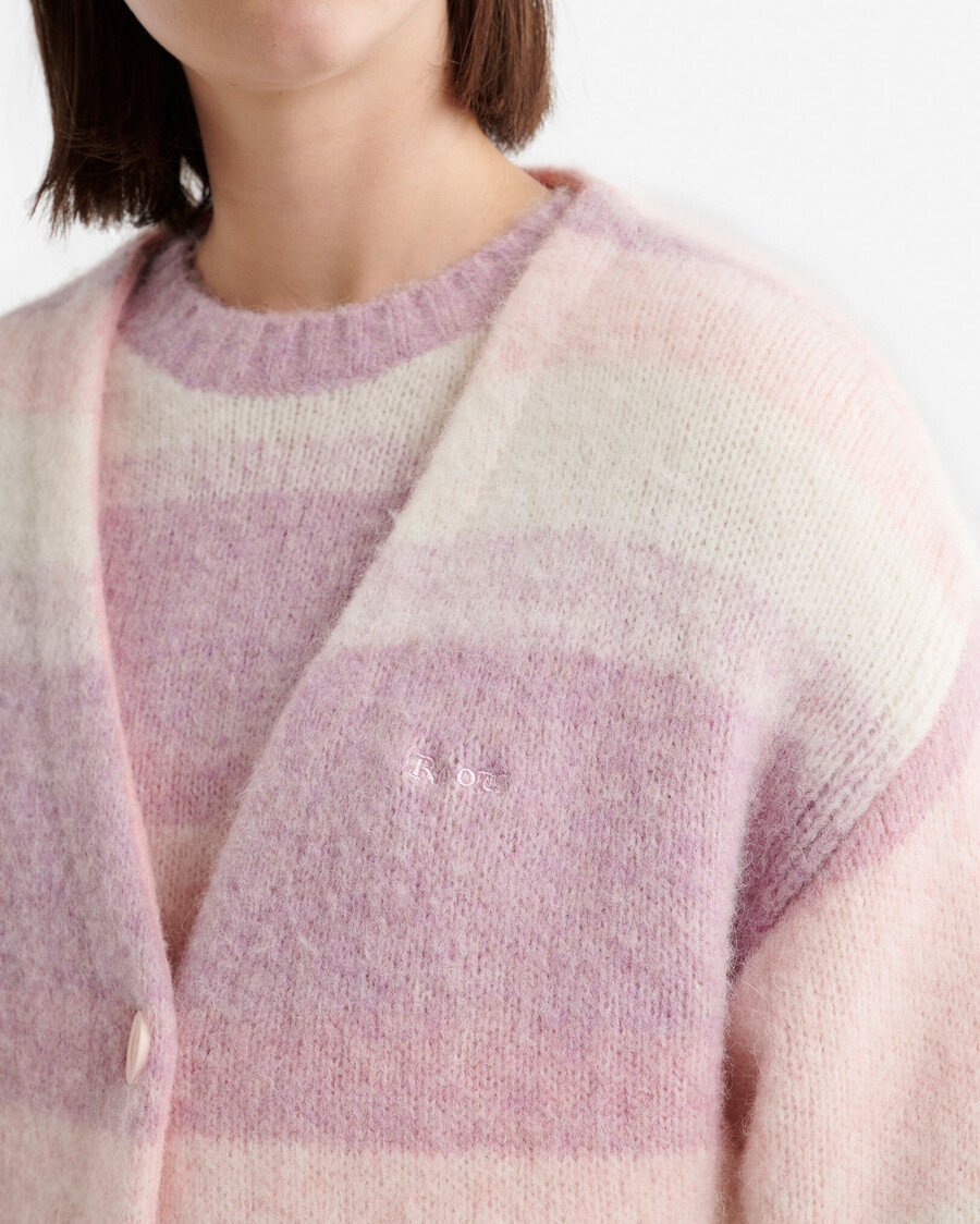 aurora alpaka-wollstrickjacke