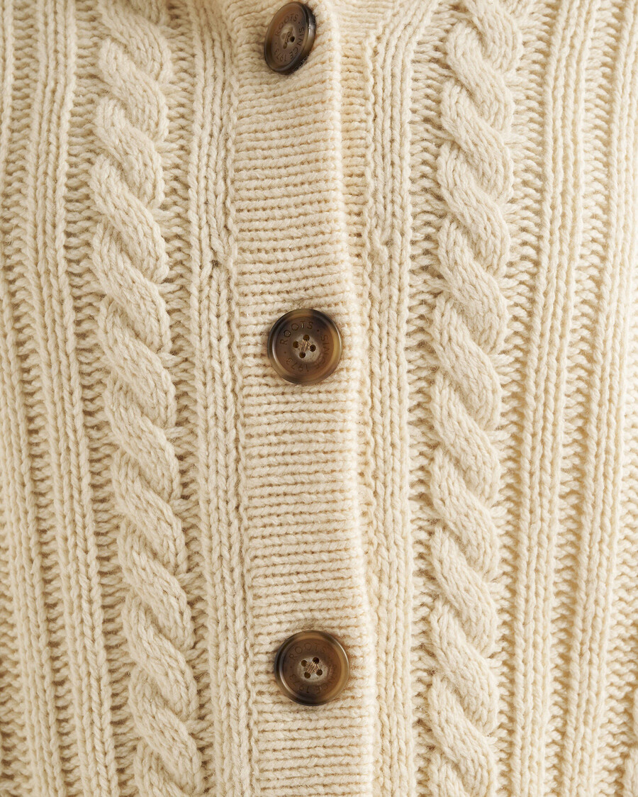 strickjacke mit kabinenkragen