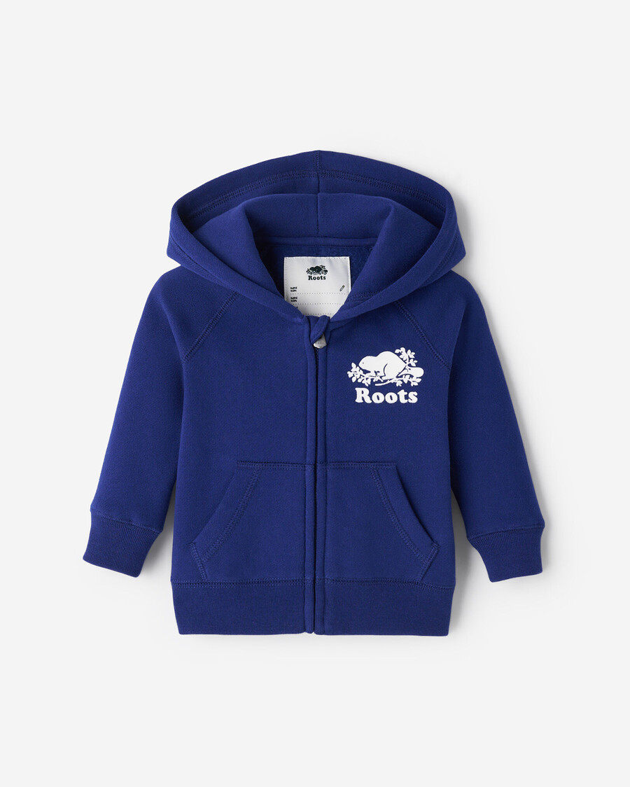 baby organic original kapuzenpullover mit durchgehendem reißverschluss