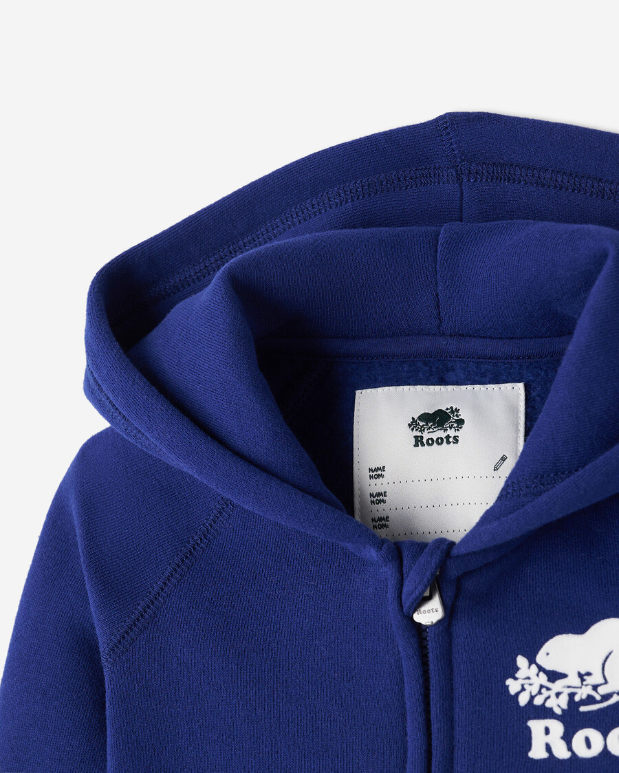 baby organic original kapuzenpullover mit durchgehendem reißverschluss