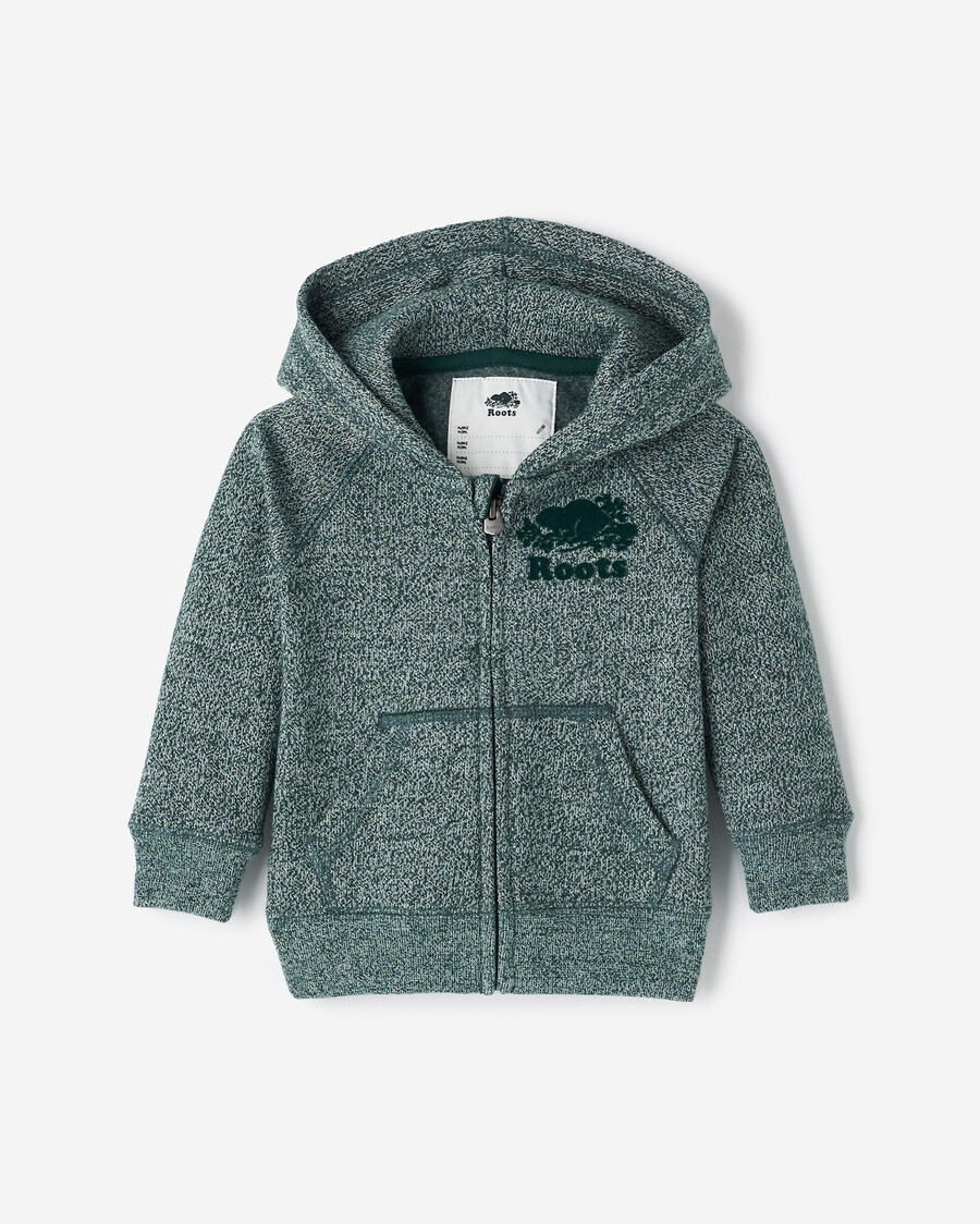 baby organic original kapuzenpullover mit durchgehendem reißverschluss
