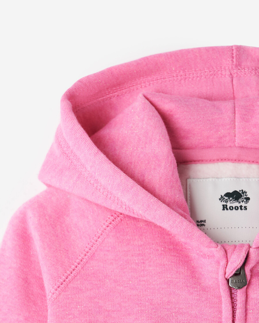 baby original sparkle kapuzenpullover mit durchgehendem reißverschluss