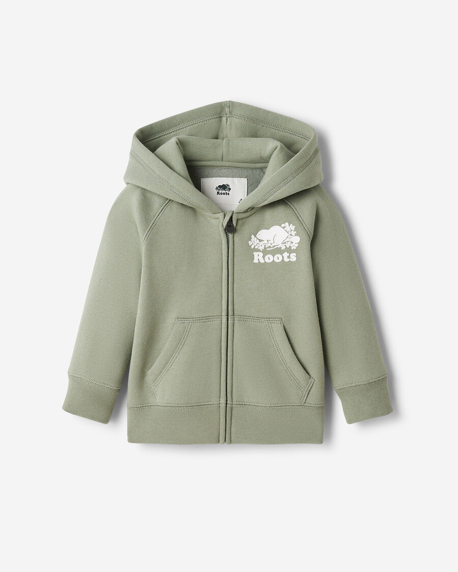 baby organic original kapuzenpullover mit durchgehendem reißverschluss
