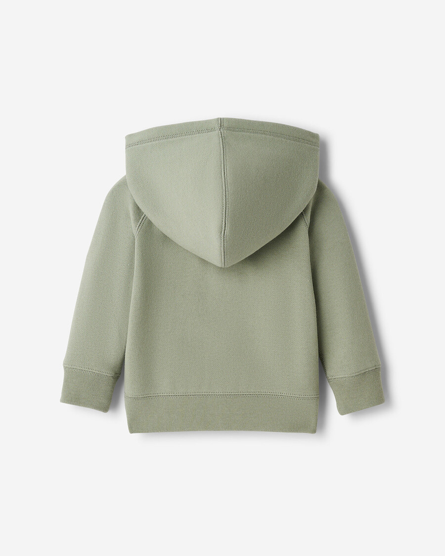 baby organic original kapuzenpullover mit durchgehendem reißverschluss