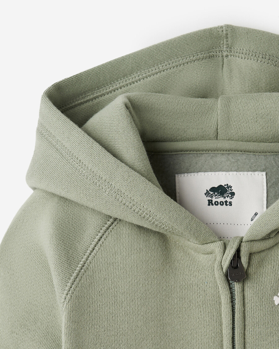 baby organic original kapuzenpullover mit durchgehendem reißverschluss