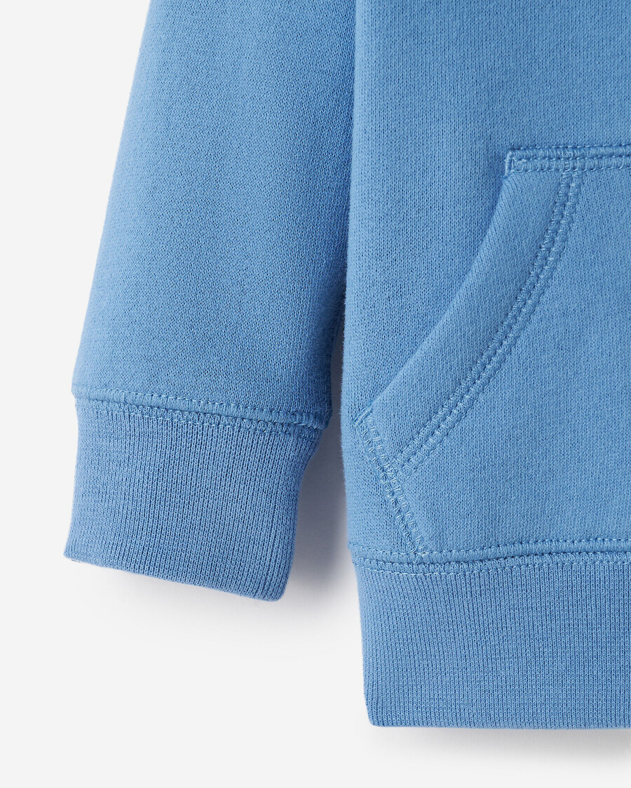 baby organic original kapuzenpullover mit durchgehendem reißverschluss