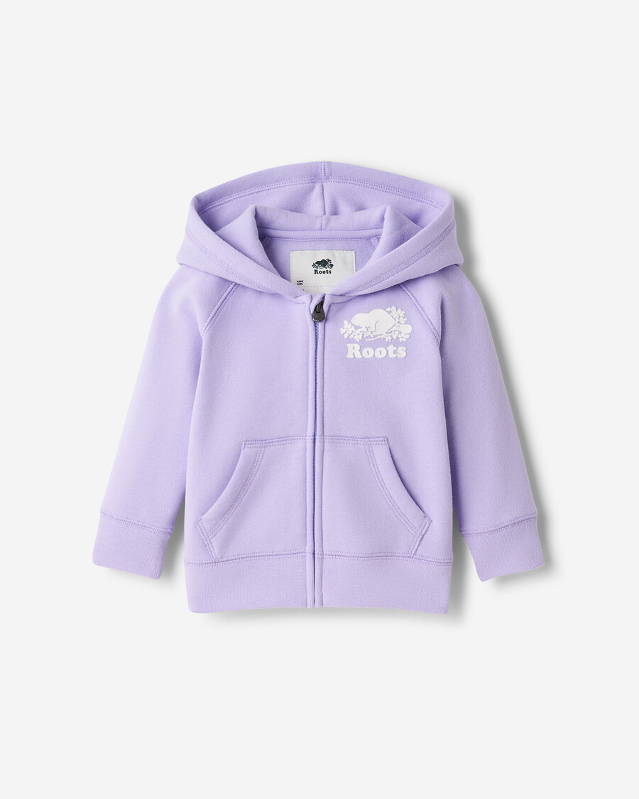 baby organic original kapuzenpullover mit durchgehendem reißverschluss