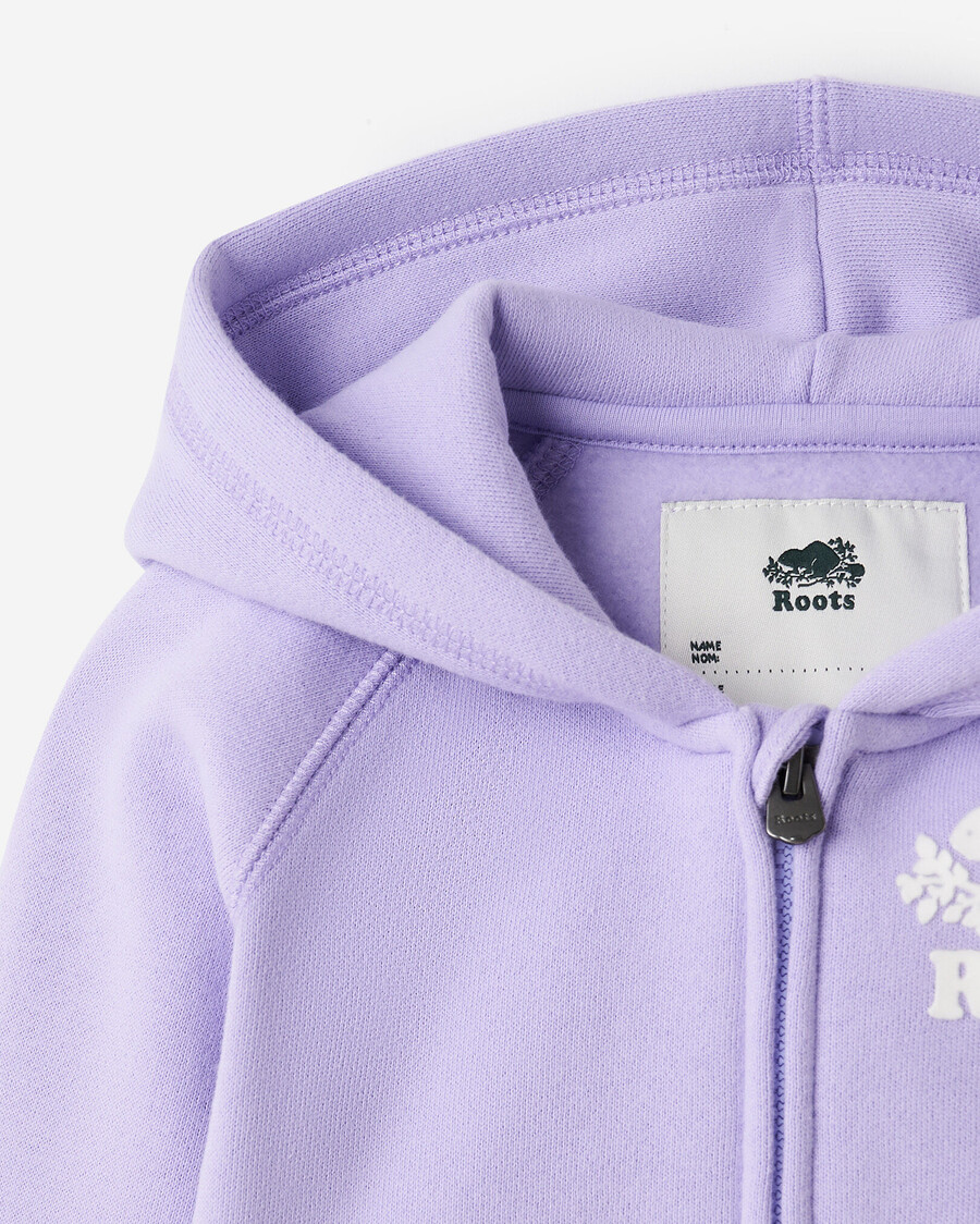 baby organic original kapuzenpullover mit durchgehendem reißverschluss