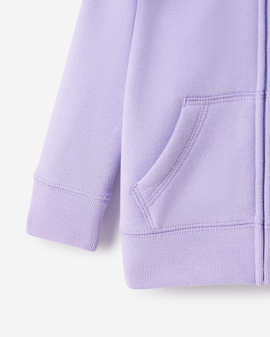 baby organic original kapuzenpullover mit durchgehendem reißverschluss