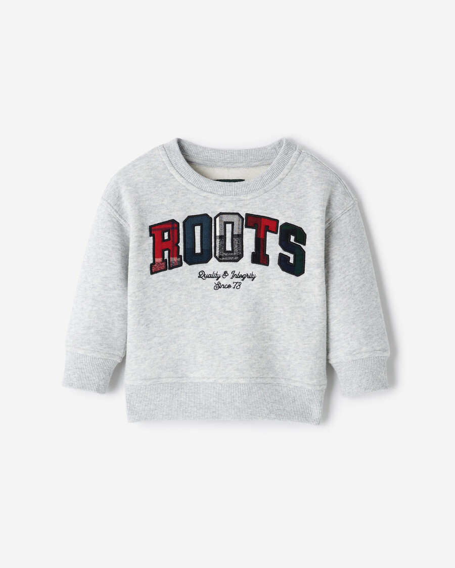 baby-sweatshirt mit karomuster und applikationen