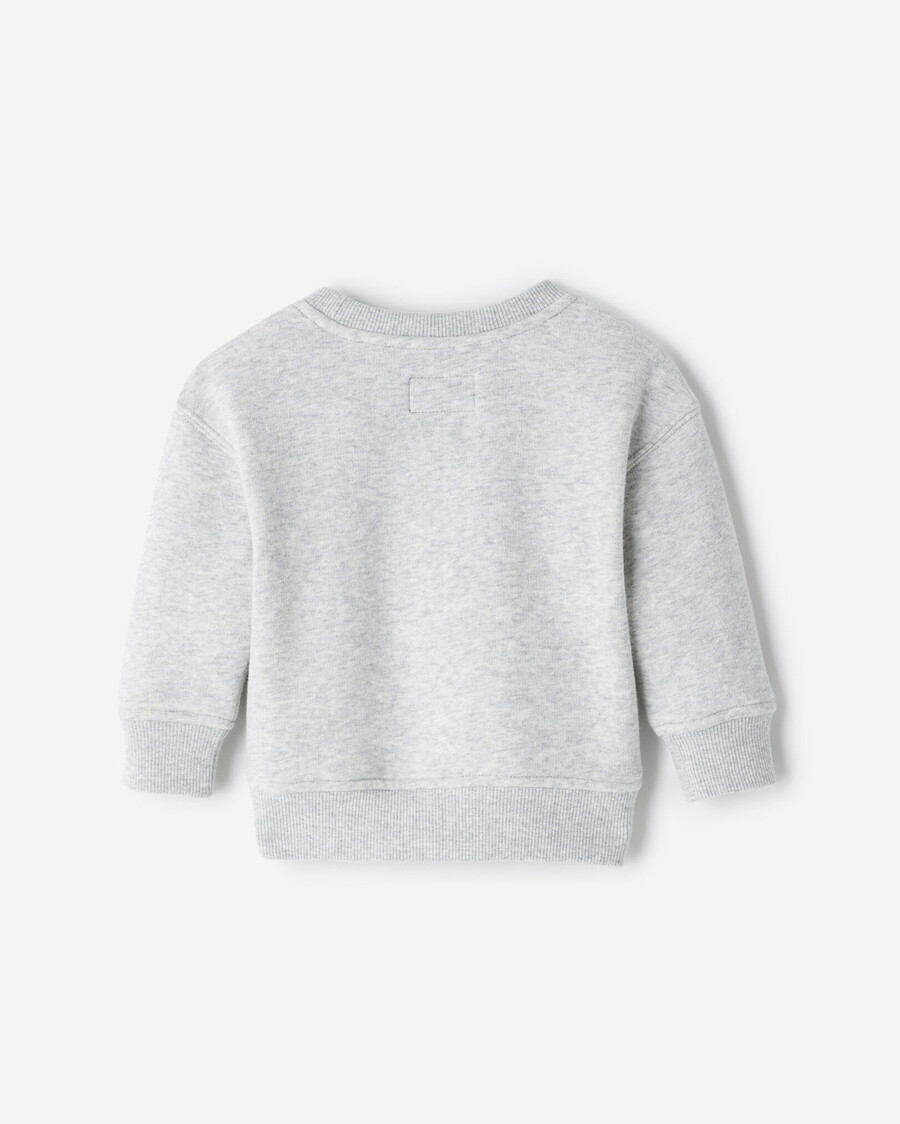 baby-sweatshirt mit karomuster und applikationen