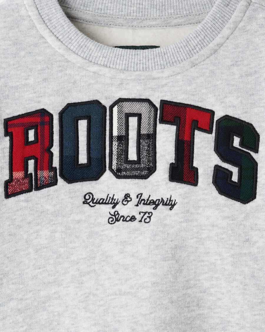 baby-sweatshirt mit karomuster und applikationen