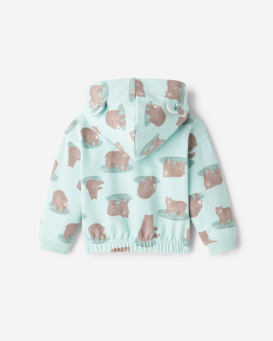 baby cozy bear kapuzenpullover mit reißverschluss