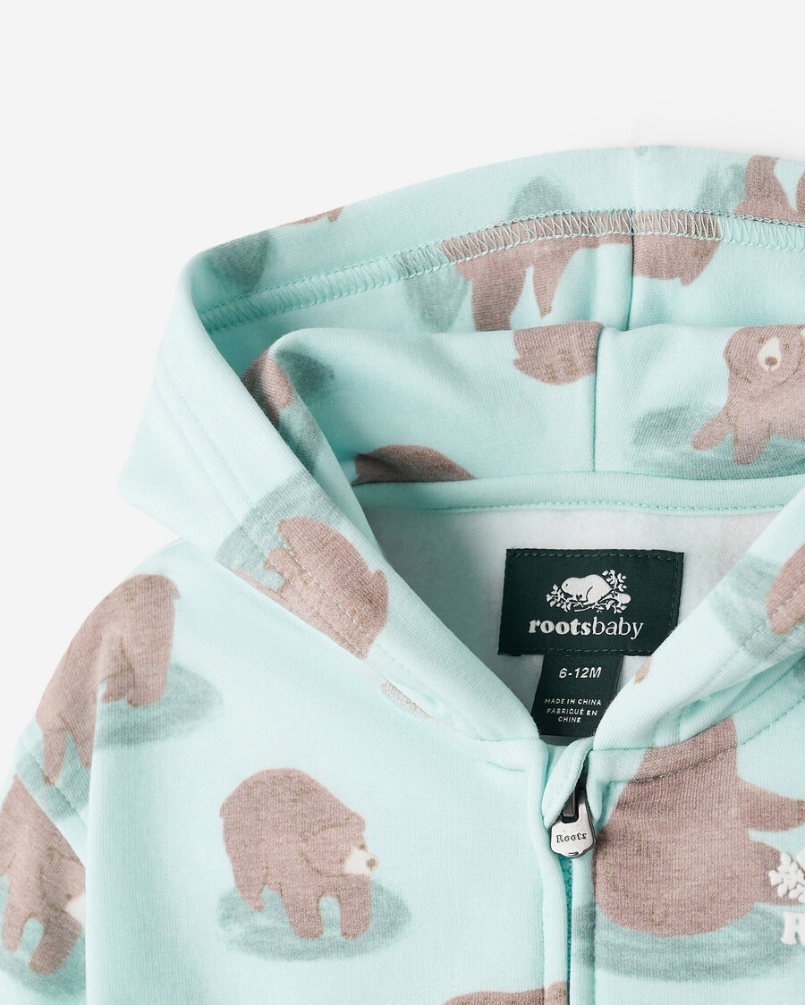 baby cozy bear kapuzenpullover mit reißverschluss