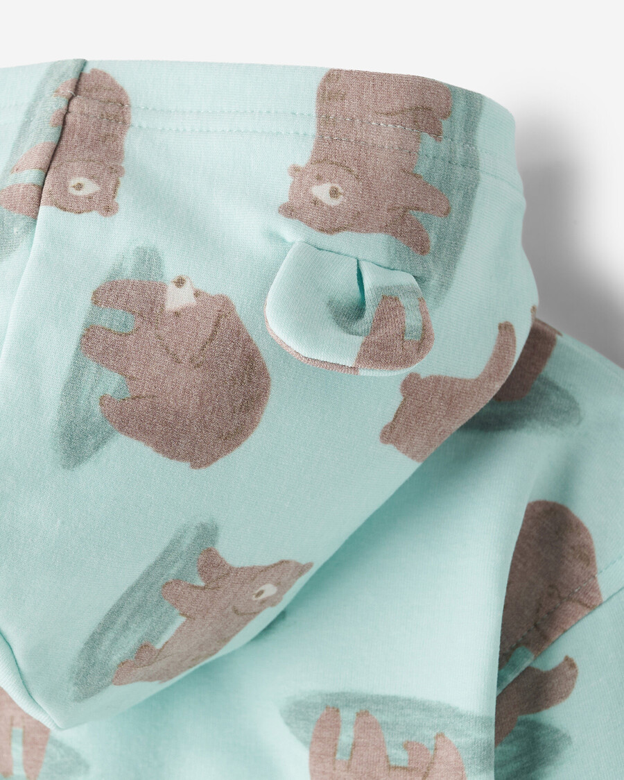 baby cozy bear kapuzenpullover mit reißverschluss