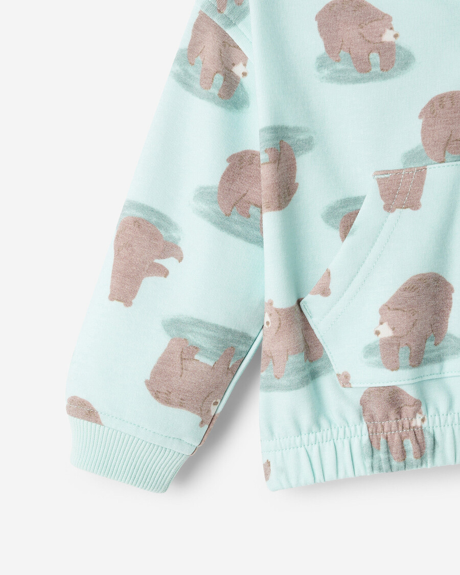 baby cozy bear kapuzenpullover mit reißverschluss