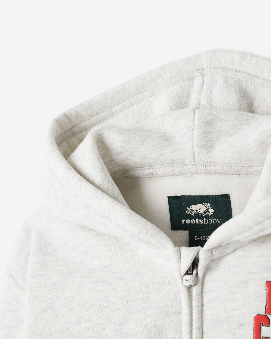 baby northern roots kapuzenpullover mit durchgehendem reißverschluss