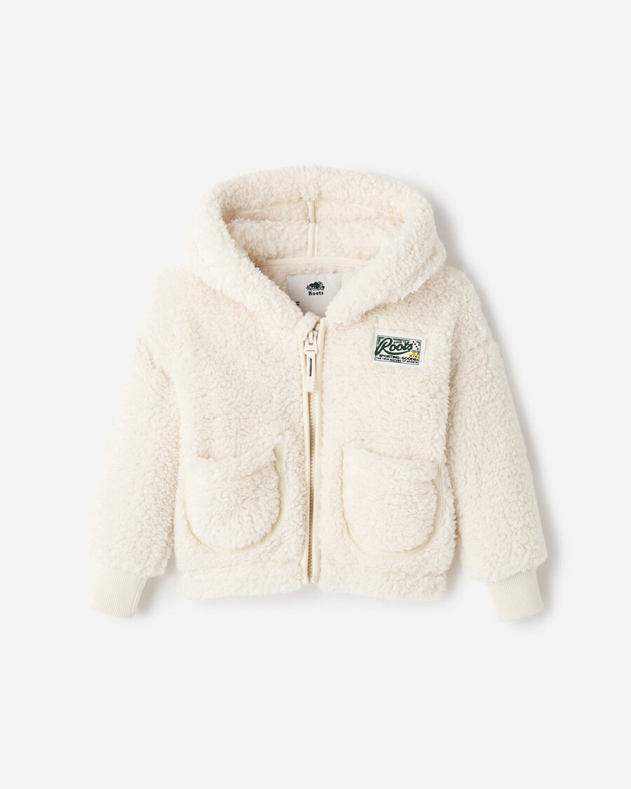 baby creekside shearling fleece full zip hoodie