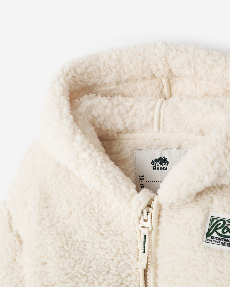 baby creekside shearling fleece full zip hoodie