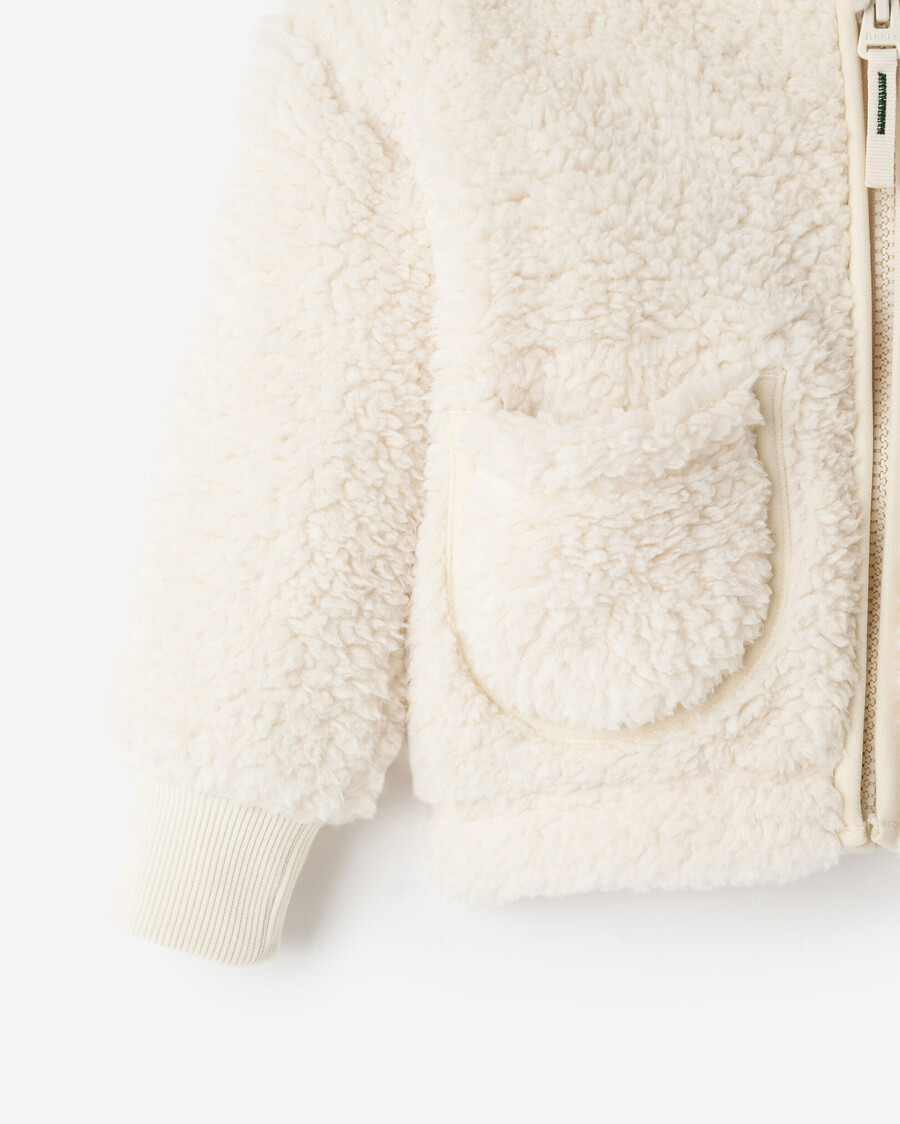 baby creekside shearling fleece full zip hoodie