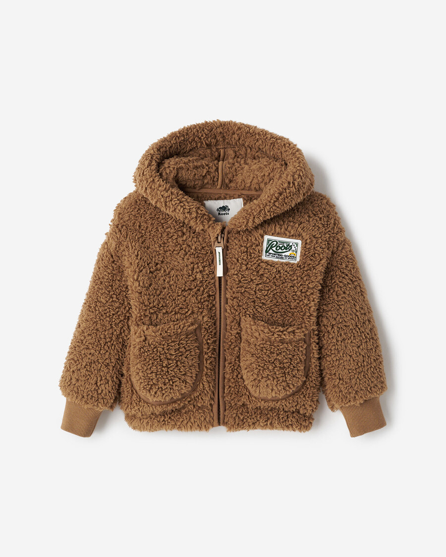 baby creekside shearling fleece full zip hoodie