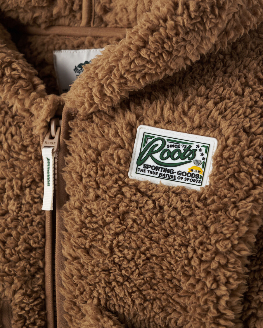 baby creekside shearling fleece full zip hoodie
