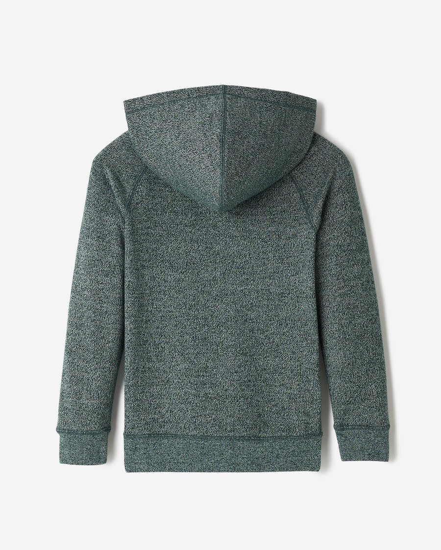 bio-kinder-kapuzenpullover mit durchgehendem reißverschluss