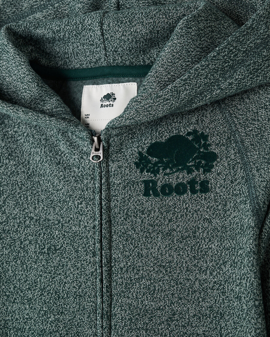 bio-kinder-kapuzenpullover mit durchgehendem reißverschluss