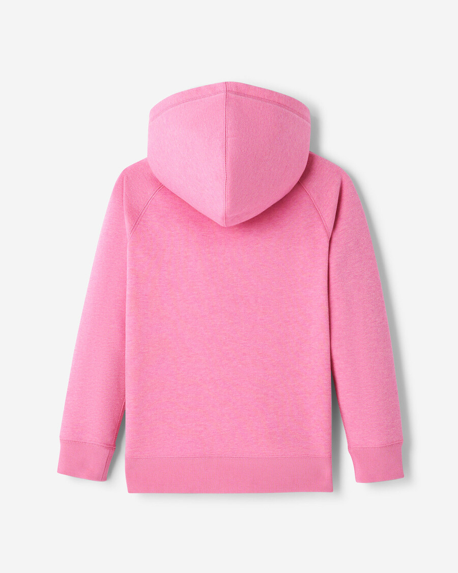 kinder-kapuzenpullover mit durchgehendem reißverschluss und glitzer-optik