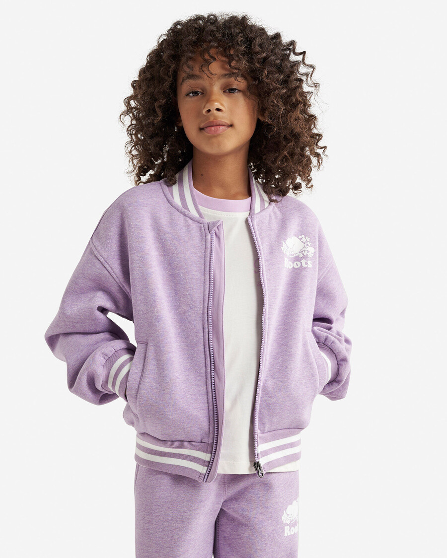 cooper sparkle varsity-jacke für mädchen