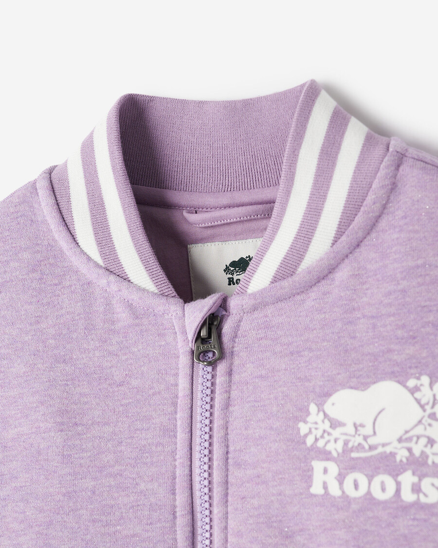 cooper sparkle varsity-jacke für mädchen