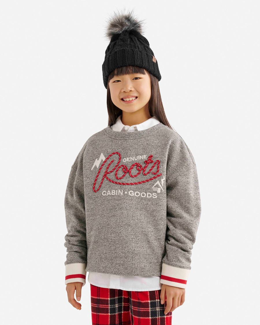 kinder-sweatshirt mit seilapplikation