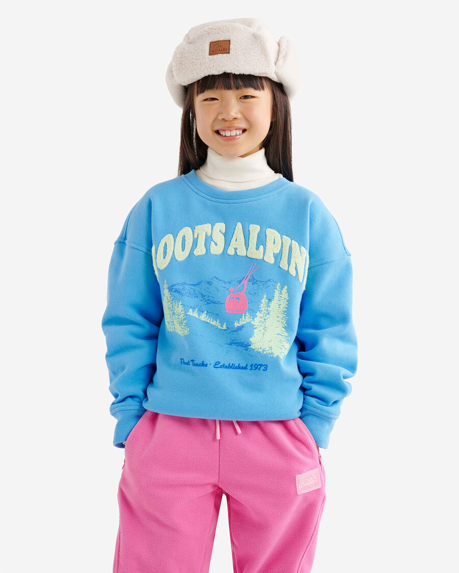 kinder-sweatshirt mit alpenlandschaft