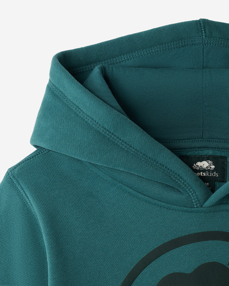 kinder-hoodie mit bibermotiv