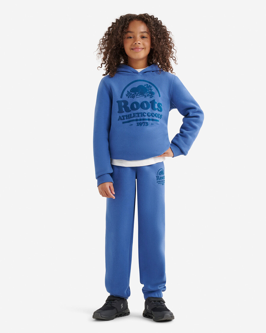 kinder-hoodie mit bibermotiv