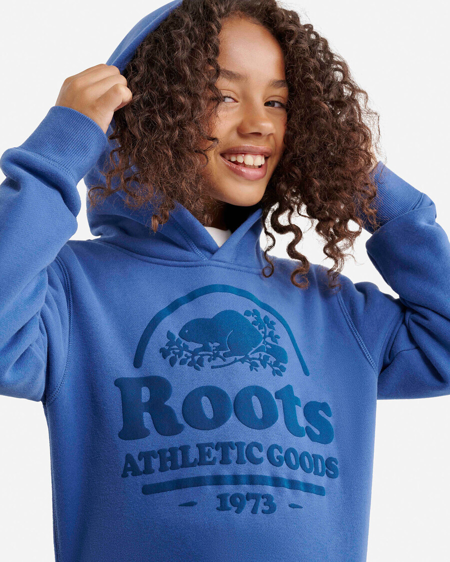 kinder-hoodie mit bibermotiv