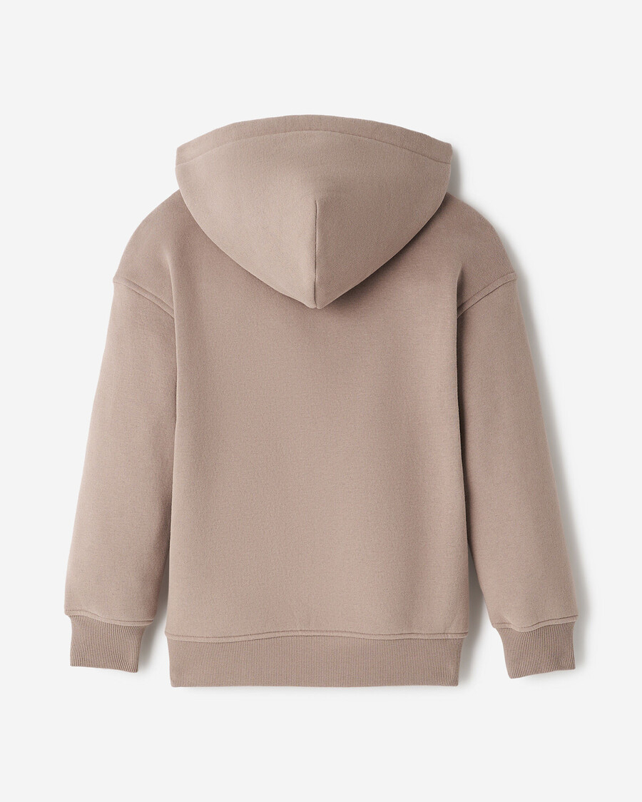 kinder-kapuzenpullover mit durchgehendem reißverschluss und wolkenmotiv