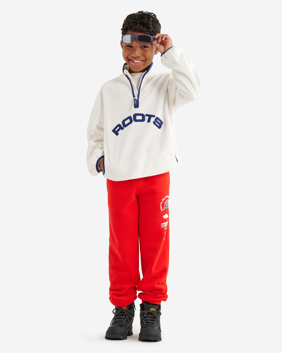 alpine goods kinder-sweatpants mit aufnähern